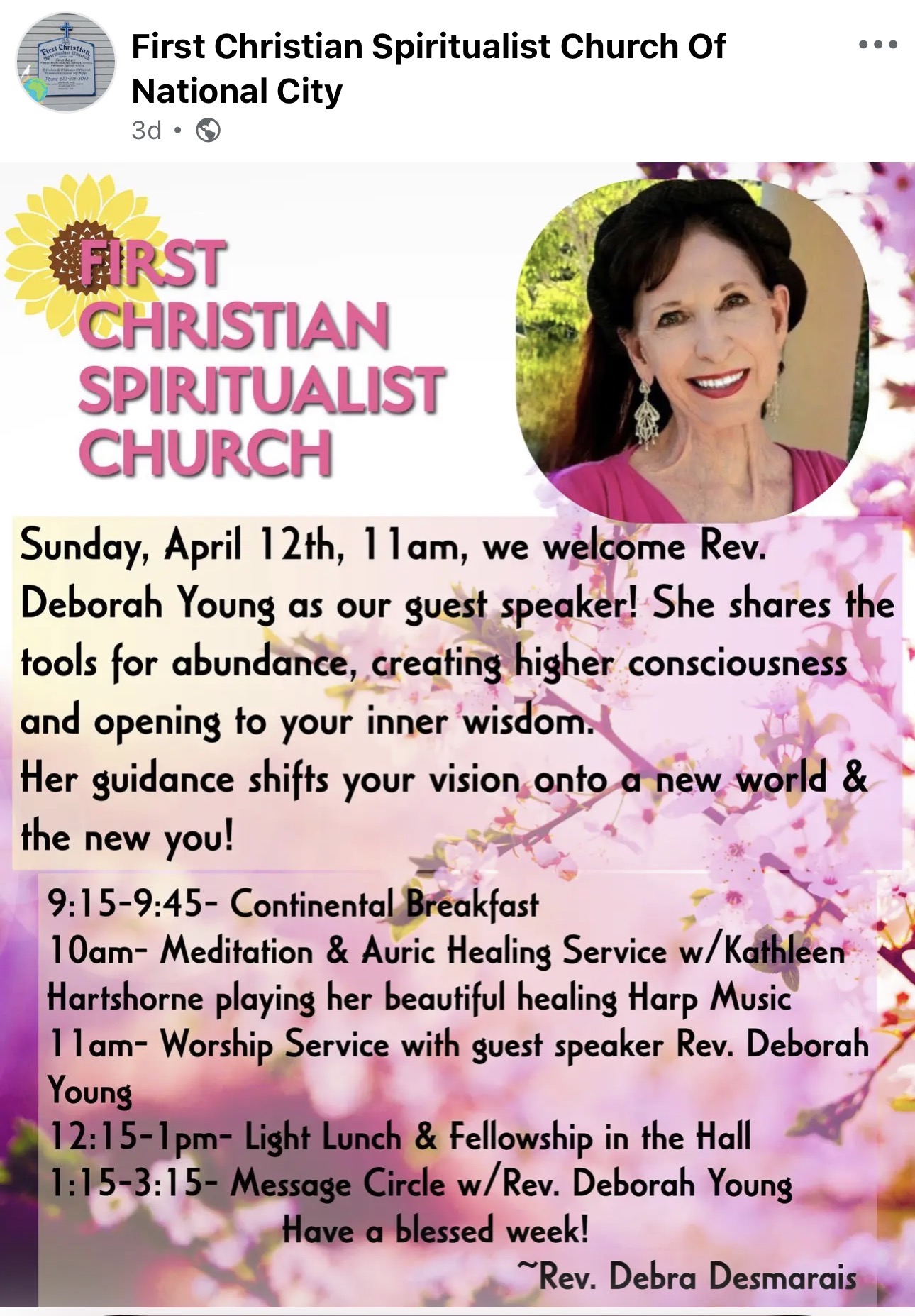 Up Coming Speakers for April